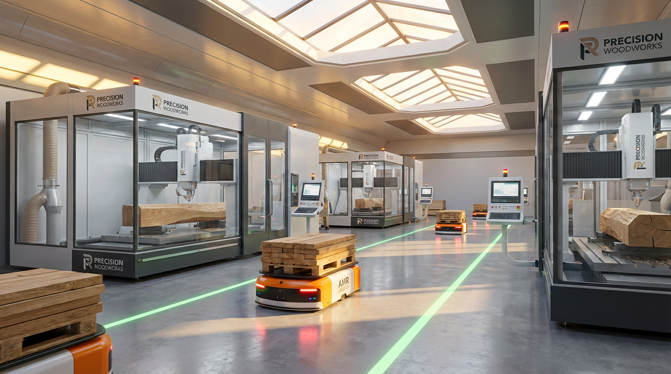 Heritage Plant – advanced CNC woodworking with AMRs